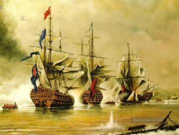  Seeschlachts Malerei - Kriegsschiff Seeschlacht Kriegsschiff Seeschlachts
